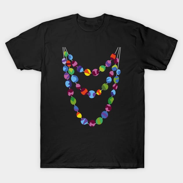 Necklace Tee, Catenary Curves T-Shirt by Bookzoompa